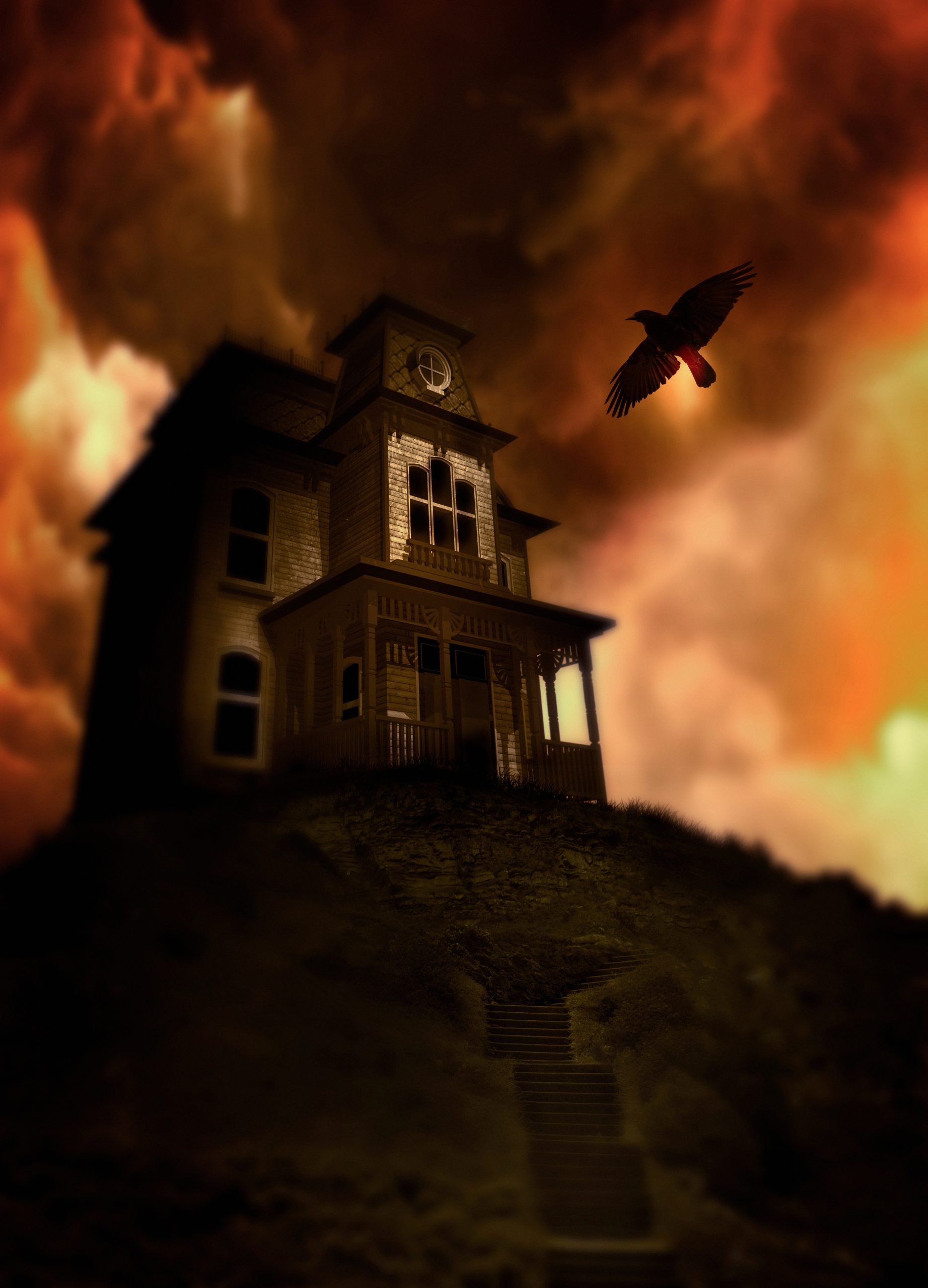 Haunted house on a hill